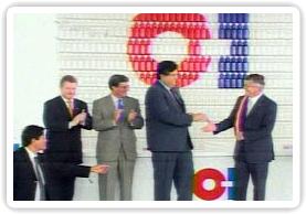 alan garcía inaugura planta de envases de vidrio en lurin