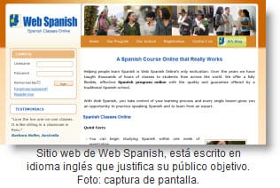 Spanish Lessons online - Web Spanish