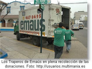 Traperos de Emaús - donación de cosas usadas