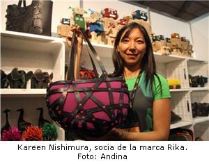 empresaria que exporta diseños peruanos reciclados