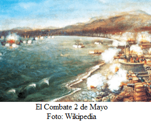Combate 2 de Mayo de 1866 en el puerto del Callao