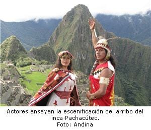 Actores ensayan escenificación del Inca Pachacútec