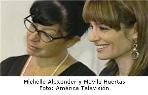 Michelle Alexander y Mávila Huertas, productora y directora respectivamente de documental de Machu Picchu