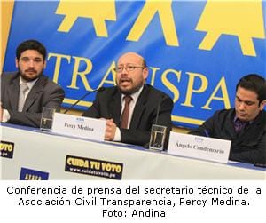Transparencia dará resultados de conteo rápido a las 6:30 pm
