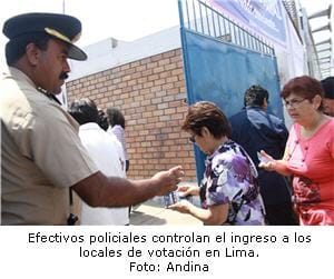 Lugar de votación en elecciones 2011 segunda vuelta