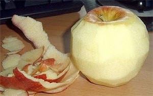Cáscara de manzana es beneficioso a la salud