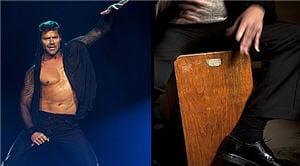 Cajón Peruano en concierto de Ricky Martin