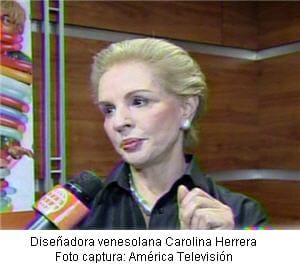 diseñadora venezolana Carolina Herrera en Lima - noticias