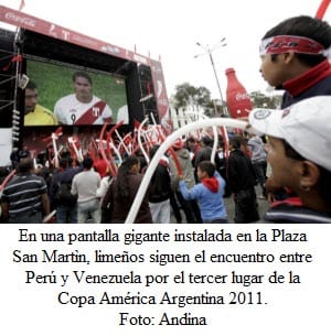Monitores gigantes en Lima y Callao para partido Perú-Paraguay - noticias