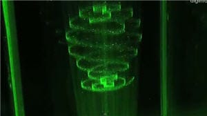 imágenes en 3D proyección en el aire por Burton -noticias