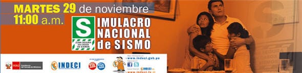 Simulacro de Sismo Tsumani en Perú - noticias