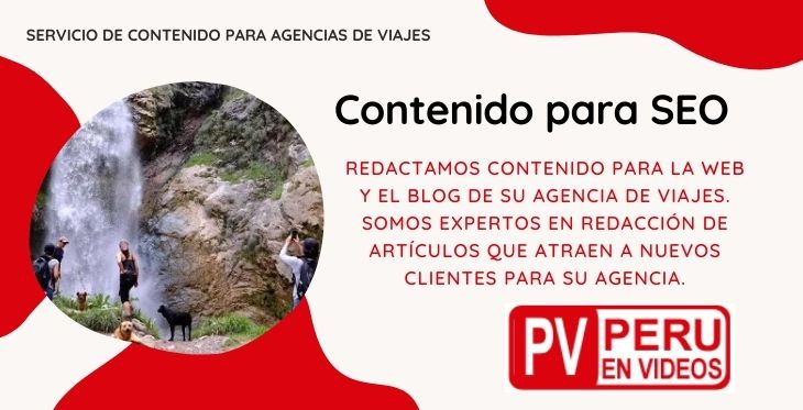 Servicio de contenidos para agencias de viajes de Perú