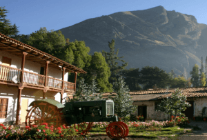 Vista de los balcones del Hospedaje Ecológico La Florida en Tarma 