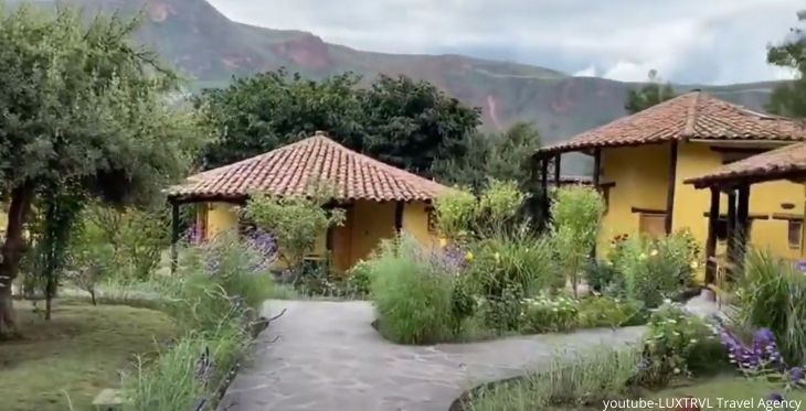 Vista de las casitas del Hotel Sol y Luna en Cusco