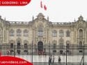 Imagen del frontis del Palacio de Gobierno del Perú