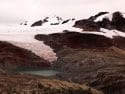 Los glaciares en la Cordillera de Apolobamba en Puno