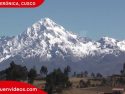 Vista del nevado Verónica en el distrito de Ollantaytambo, en Cusco
