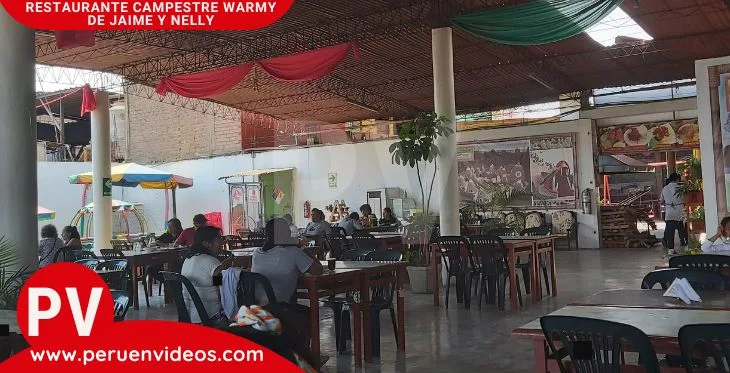 Interior del restaurante campestre Warmy de Jaime y Nelly en Huaral