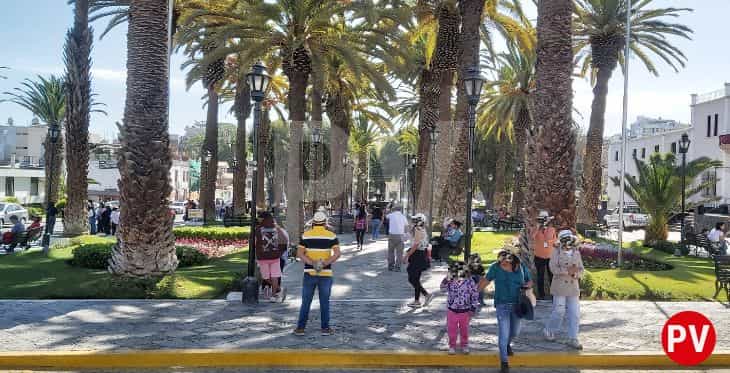 Plaza de Yanahuara al frente del Mirador del mismo nombre en Arequipa.