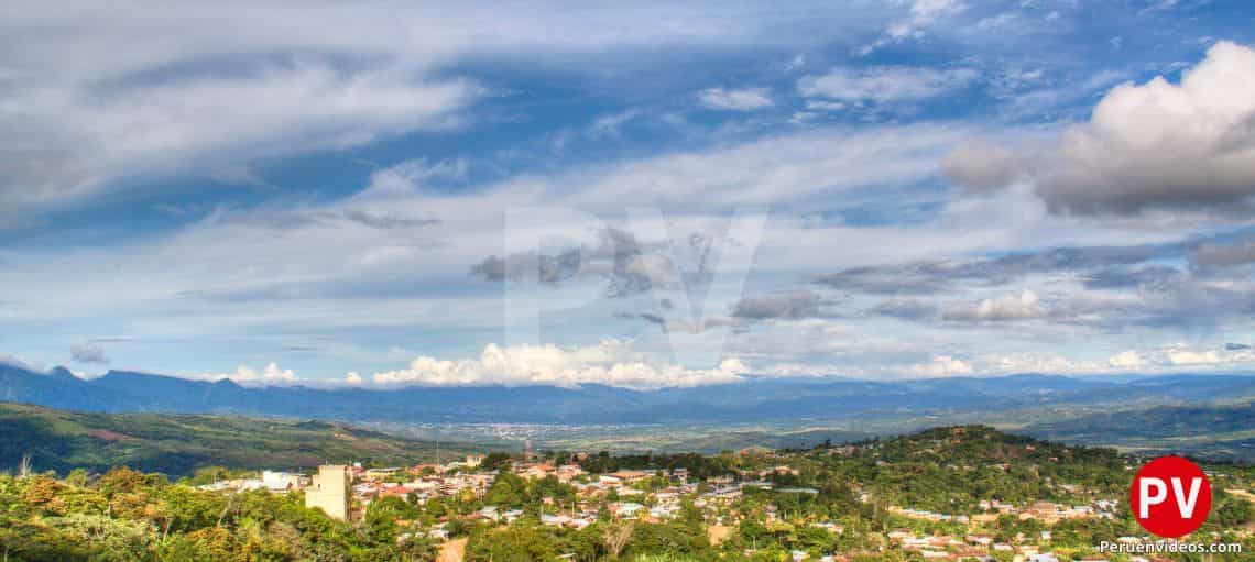 Vista del valle de Tarapoto en San Martín